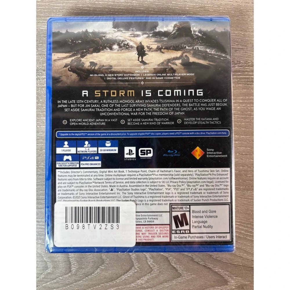 Ghost of Tsushima Director's Cut Sony PlayStation 4‎ PS4 New Sealed CUSA-28267